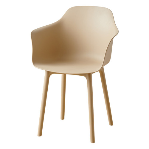 Taupe PP Chair With Armrest
