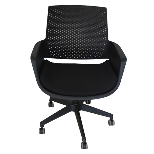 Wholesale price modern design hight adjustable plastic swivel office chair with wheel base