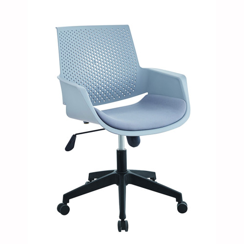 Wholesale price modern design hight adjustable plastic swivel office chair with wheel base