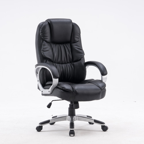 Luxury Style Black Manager Modern Swivel Chair Executive Leather Office Chair