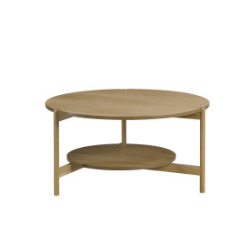 Oak Veneer MDF Coffee Table Round Coffee Table Sets Living Room Furniture High Quality Coffee Table