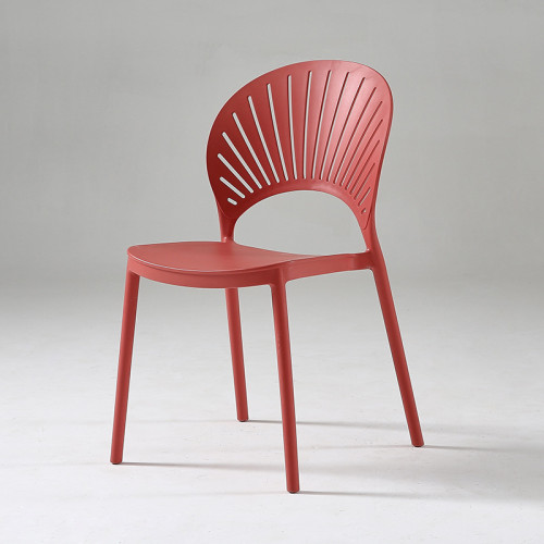 Sleek durable white plastic chair