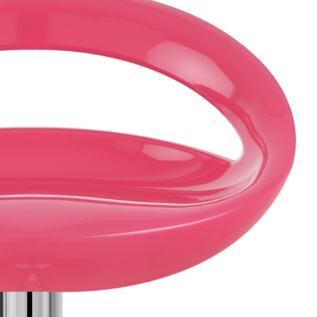 Contemporary pink ABS kitchen bar stool