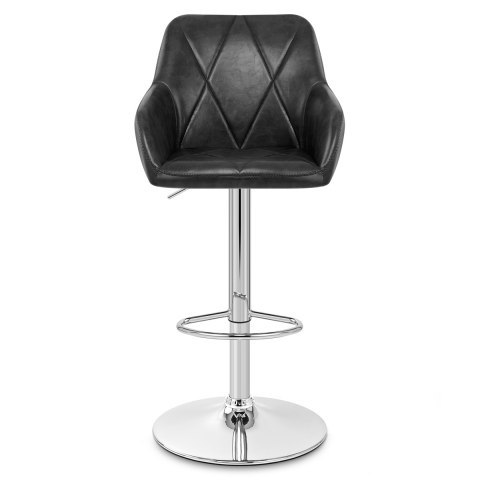 Modern new design black leather bar stool with armrest