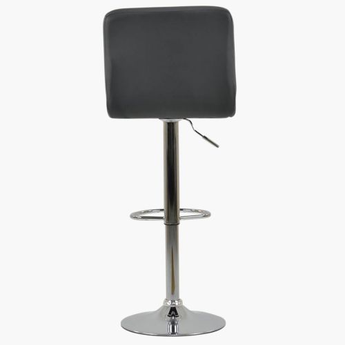 Hot sale height adjustable black faux leather bar stool 