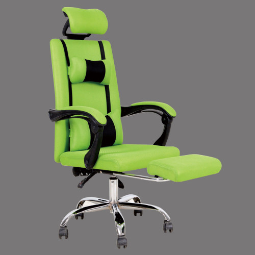 High back green mesh fabric office chair with lumbar support