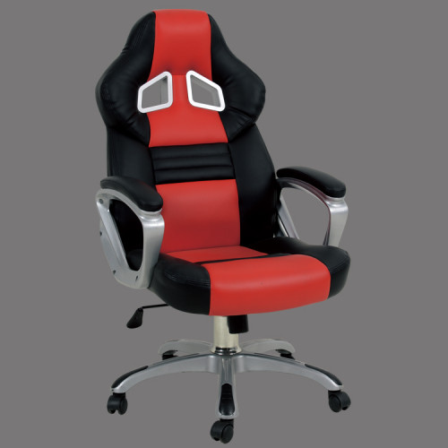 Heavy duty red faux leather gaming chair