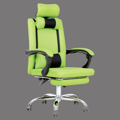 High back green mesh fabric office chair with lumbar support