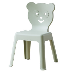 Light green stackable plastic kids chair