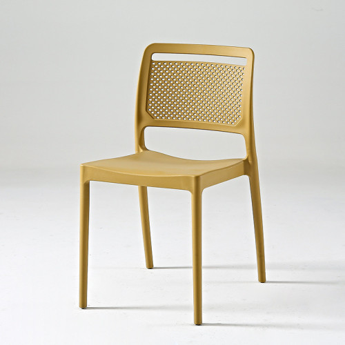Turmeric stackable plastic chair