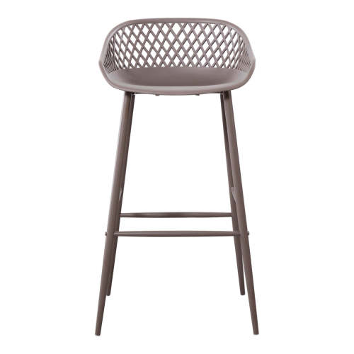 Kitchen counter height grey plastic bar stool