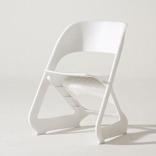 New design white plastic stackable chair