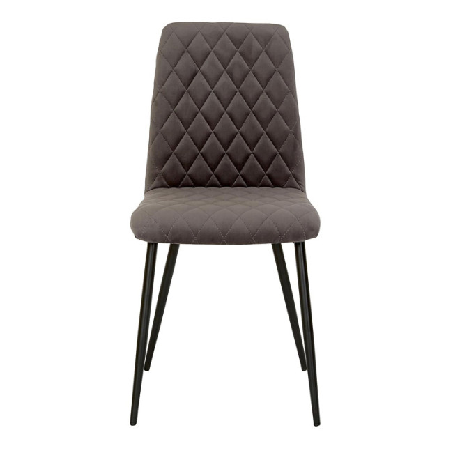 Stylish and comfortable dark grey fabric cafe chair
