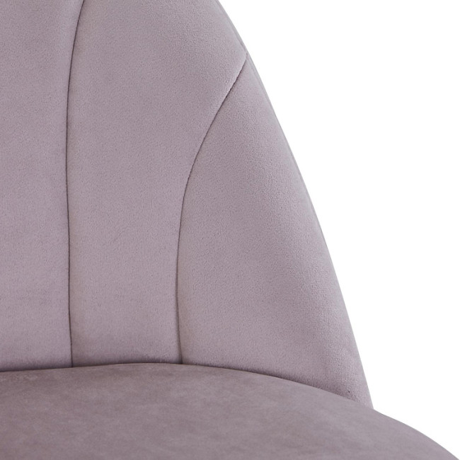 Elegant and stylish Light Grey Velvet Cafe Chair