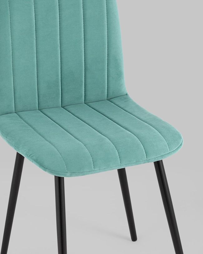 Stylish simple design cheap teal fabric dining cafe chair with metal legs