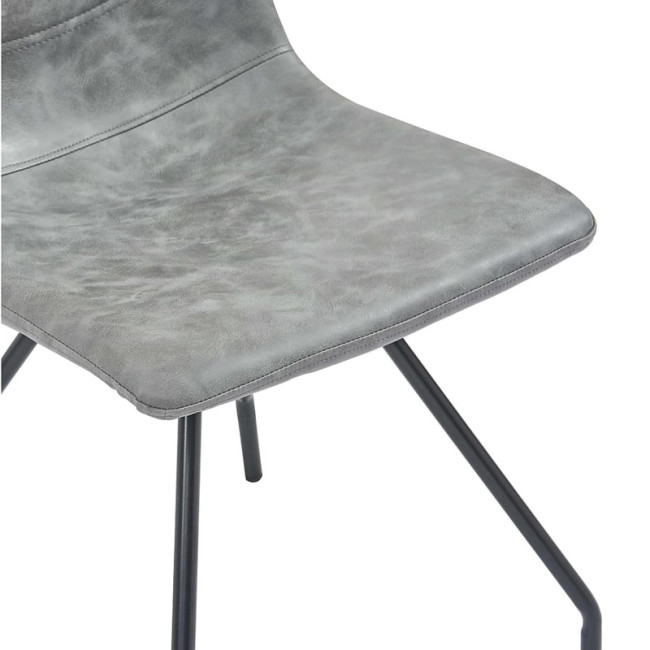 Elegant and comfortable light gray dining chair