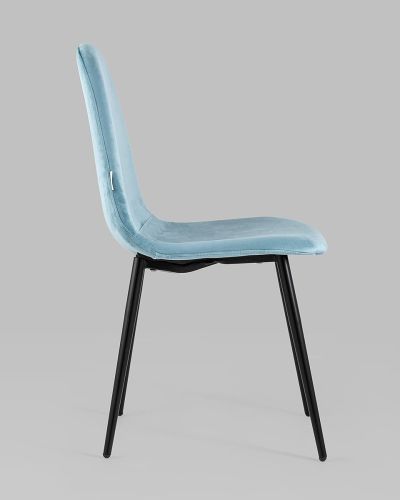 Extraordinary teal velvet cafe chair with metal legs