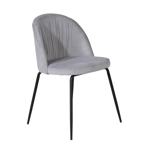 Elegant and versatile Grey Velvet Dining Chair