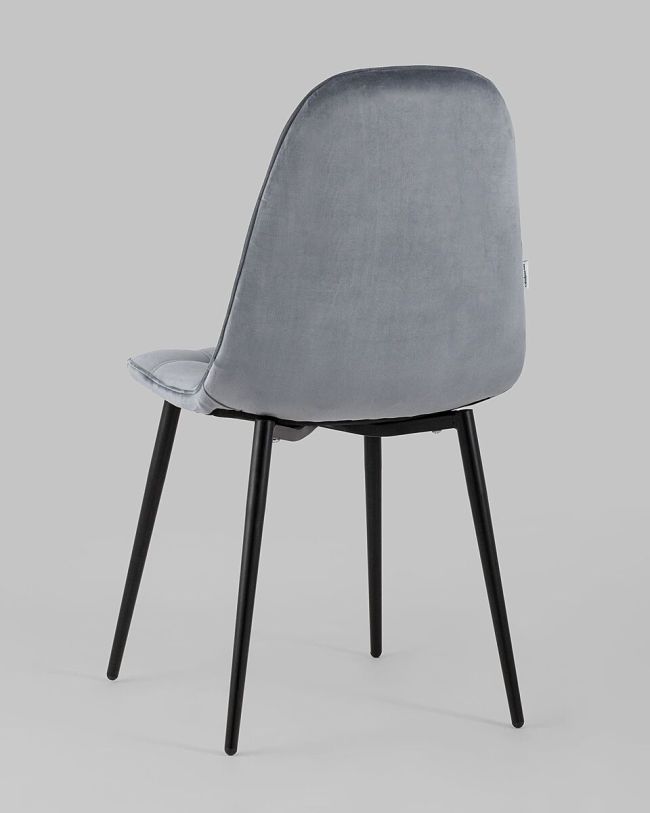 Elegant and sophisticated Dark Grey Velvet Dining Chair