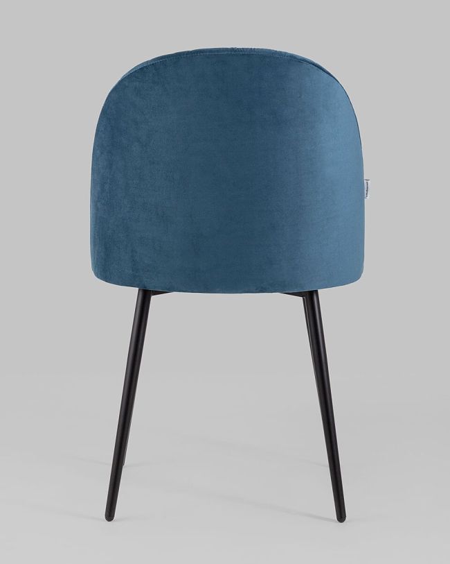 Dark Blue Velvet Dining Chair 