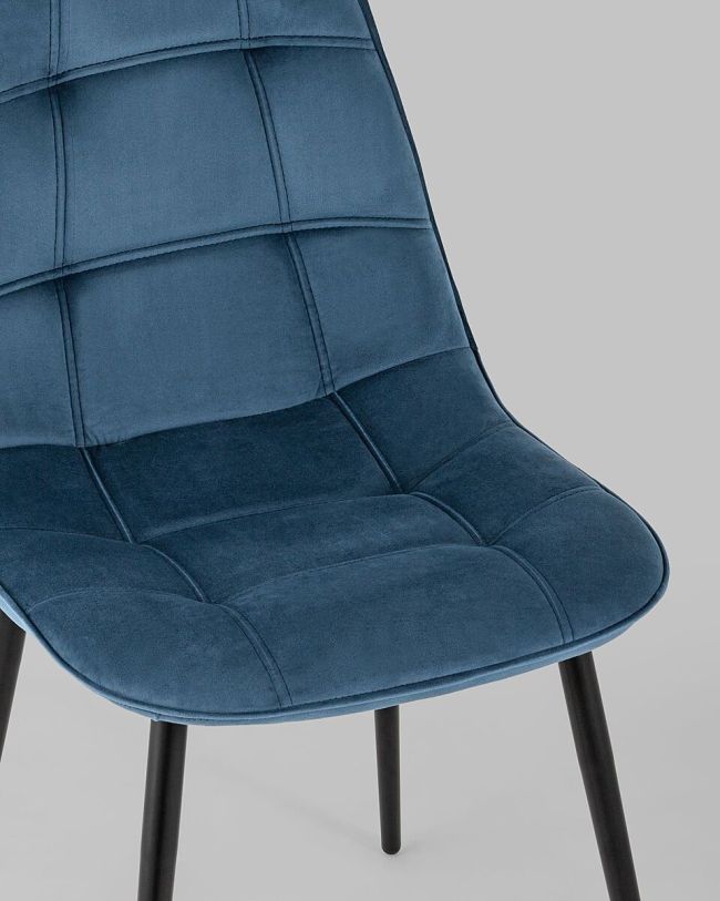 Dark Blue Velvet Dining Chair