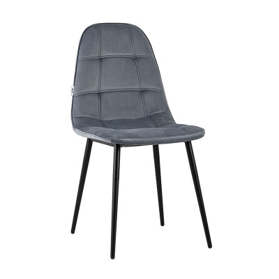 Elegant and sophisticated Dark Grey Velvet Dining Chair