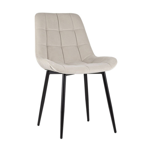Luxurious and comfortable Beige Velvet Dining Chair