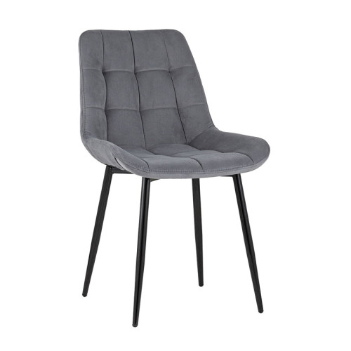 Luxurious and comfortable dark grey Velvet Dining Chair