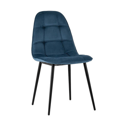 Dark Blue Velvet Dining Chair
