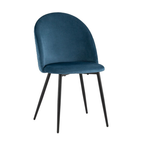 Dark Blue Velvet Dining Chair