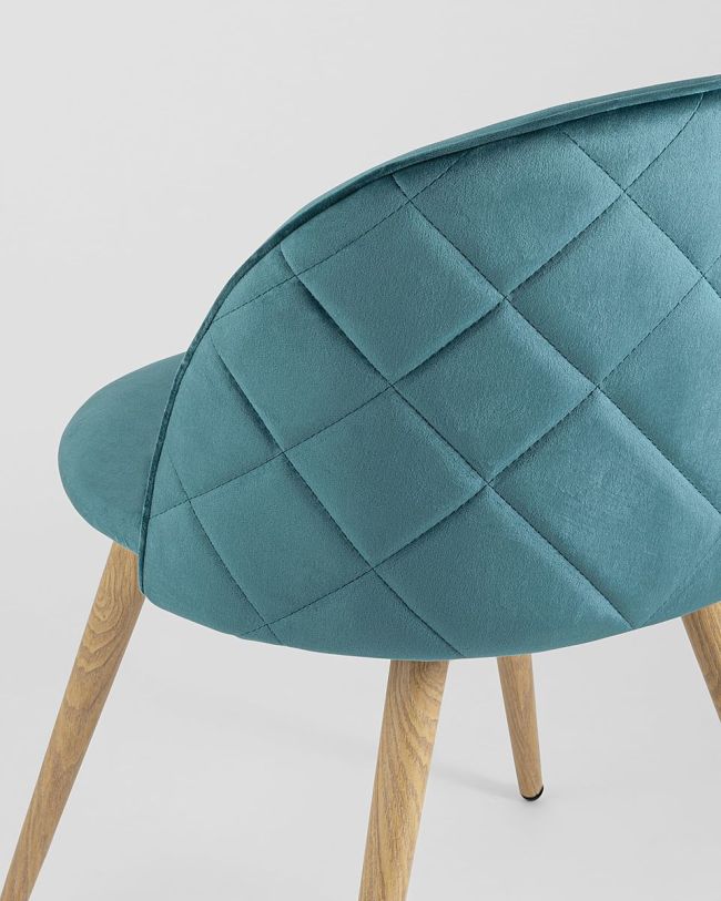 Exquisite Teal Velvet Dining Chair