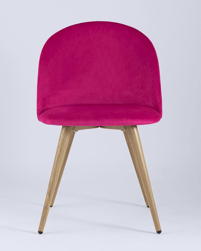 Rose Red Velvet Dining Chair