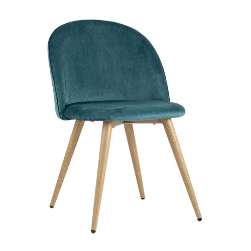 Exquisite Teal Velvet Dining Chair