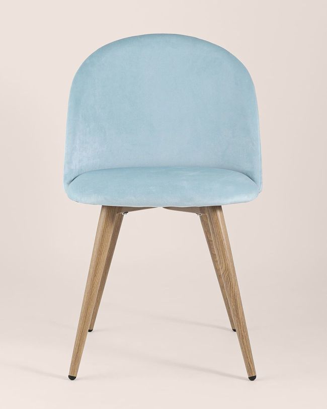 Light Blue Velvet Dining Chair