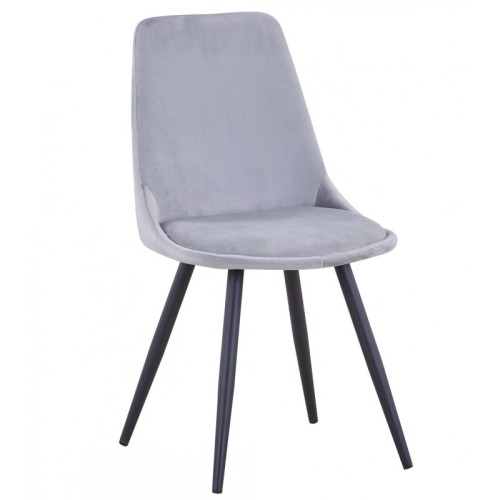 Stylish and sophisticated Grey Fabric Dining Chair
