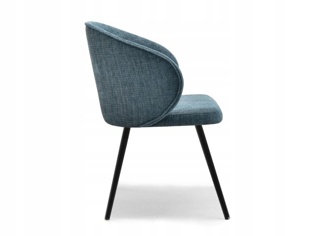 Elegant and Luxurious Dark Blue Fabric Armchair for your Kitchen or Dining Area