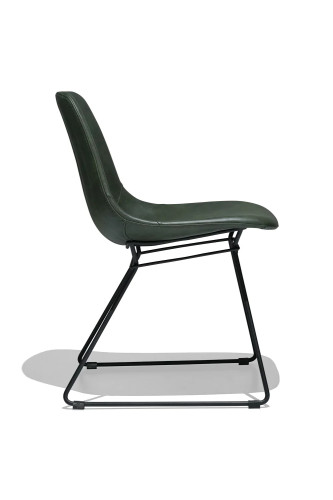 Dark Green Upholstered Dining Chair