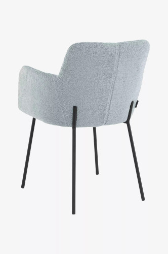 Light Blue Boucle Armchair