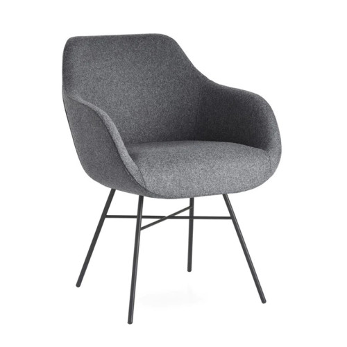 Grey Fabric Armchair