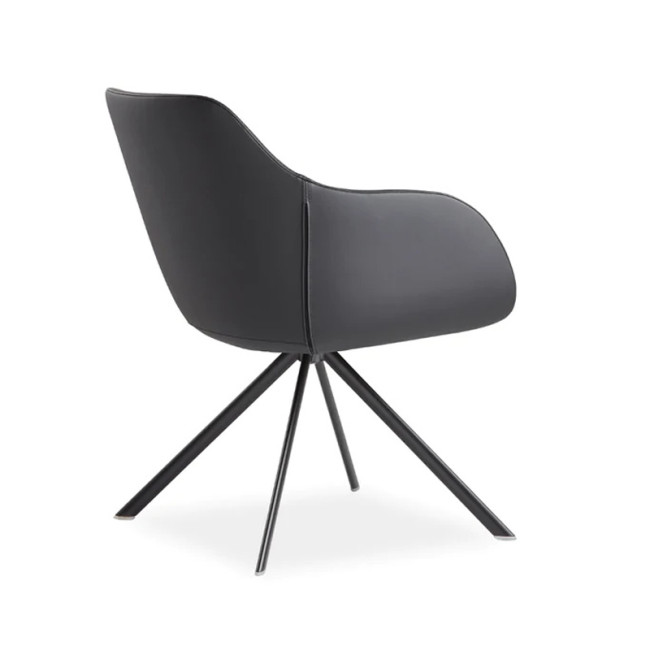 Luxurious and stylish black armchair