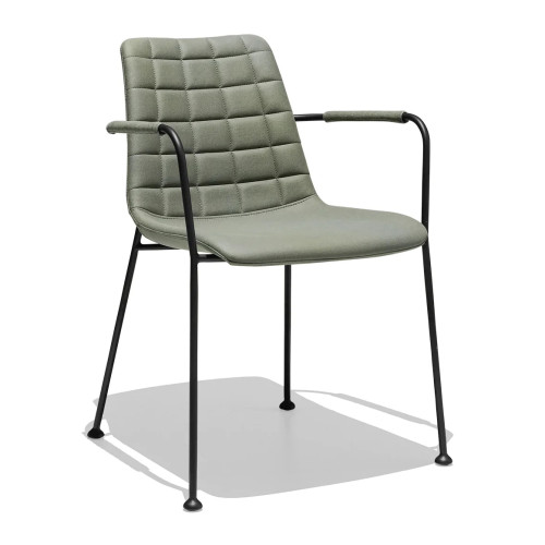 Stylish and comfortable dining chair with armrest 
