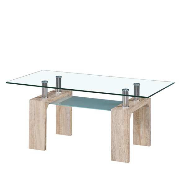 multifunctional space saver home restaurant side table square tempered glass coffee table for living room