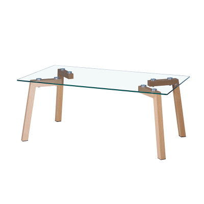 ome furniture modern cheap rectangle glass top  coffee table