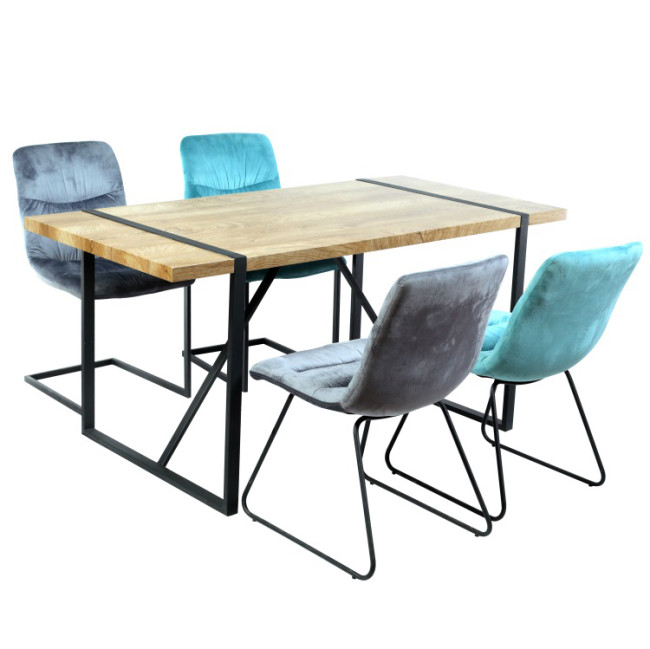 Durable rectangular dining table