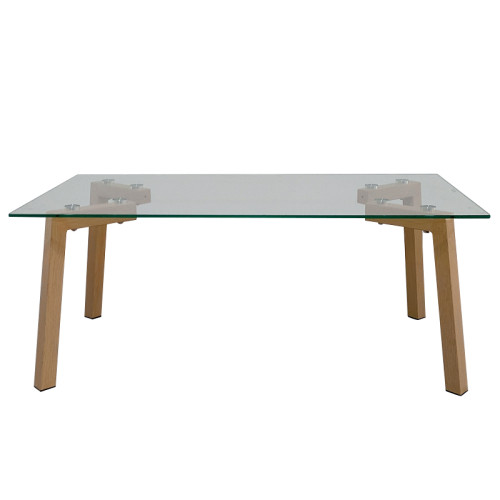 ome furniture modern cheap rectangle glass top  coffee table