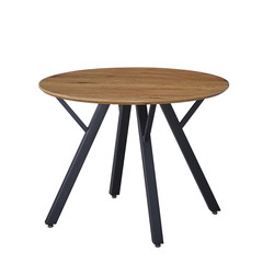 Classic kitchen table coffee table wood top chaises dining table with metal legs