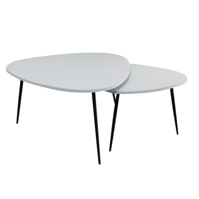 High quality furniture modern coffee shop table high end coffee table with metal legs