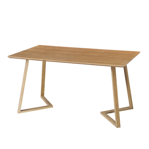 Rectangle veneer wood mdf kitchen dining table