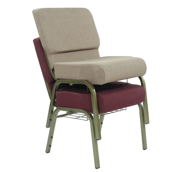 Simple Design Cheap Stackable Purple Church Chairs Wholesale