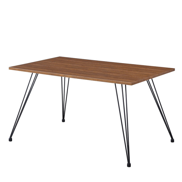 wholesale corner restaurant dining room tables iron base rectangular square mdf dinning kitchen table 6 chairs
